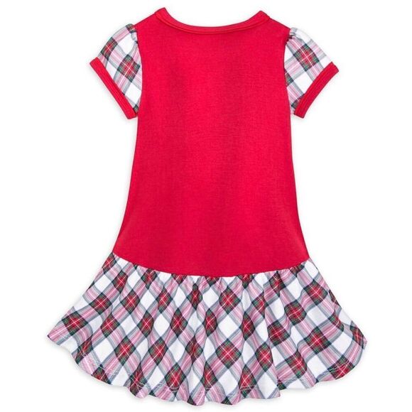 Disney Girls Nightshirt Santa Minnie I'm on the Nice List 2T Preowned Christmas - Picture 5 of 5